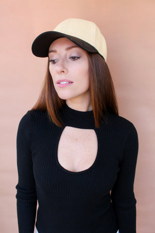Straw Baseball Cap