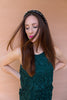 Classic Embellished Headband | Black
