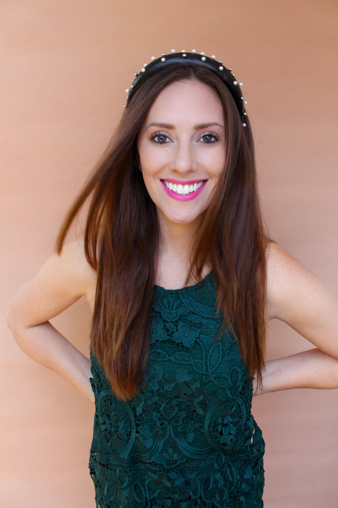 Classic Embellished Headband | Black | Knotty