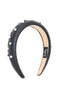 Classic Embellished Headband | Black