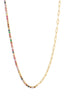 Crystal Paperclip Chain Necklace