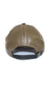Leather Baseball Cap - Army Green