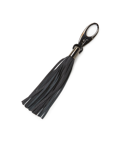 Leather Tassel - Black and Gunmetal