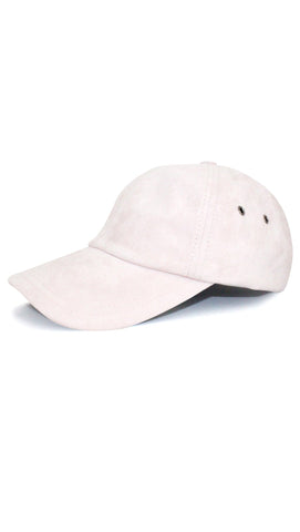 Ultra Suede Baseball Cap - Blush