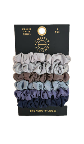 Skinny Washed Satin Pony 6-Pack | Blues