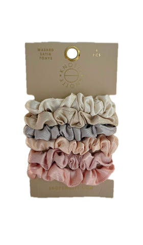 Skinny Washed Satin Pony 6-Pack | Light Basics
