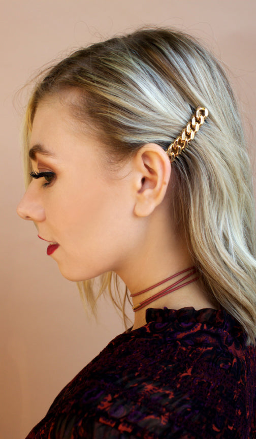 Classic Chain Hair Comb | Gold | Knotty