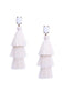 Crystal Layered Tassel Earrings | More Colors Available - Knotty