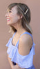 Crystal Quartz Hair Comb | Gold - Knotty