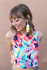 Crystal Layered Tassel Earrings | More Colors Available - Knotty