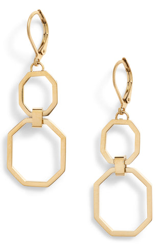 Drop Double Link Earrings