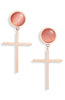 Gemstone Cross Drops | More Colors Available - Knotty
