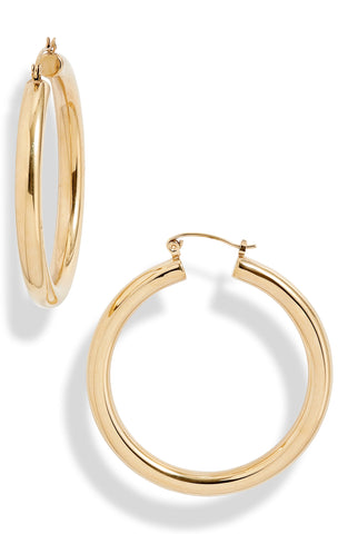 Classic Tube Hoop Earrings | More Colors Available