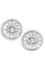 Crystal Coin Stud Earrings | More Colors Available - Knotty
