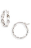 Crystal Braided Mini Hoop Earrings | More Colors Available - Knotty