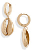 Shell Huggie Drop Earrings | More Colors Available - Knotty