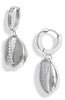 Shell Huggie Drop Earrings | More Colors Available - Knotty