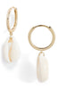 Shell Huggie Drop Earrings | More Colors Available - Knotty