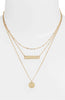Triple Strand Necklace - Gold - Knotty