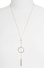Long Drop Necklace - Rose Gold - Knotty