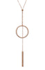 Long Drop Necklace - Rose Gold - Knotty