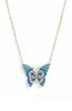 Butterfly Pave Charm Necklace - Knotty