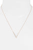 Pave V Charm Necklace - Knotty