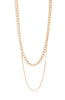 Double Curb Chain Necklace