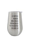 Wine Tumbler | Brushed Silver - Knotty