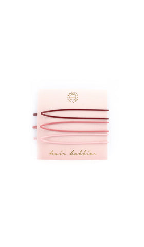 Switchback Hair Bobbies  |  Rose