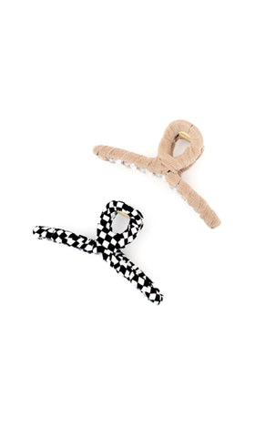 Wrapped Hair Clip 2-Pack